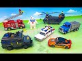 Ghost Attacks The City Ghostbusters Fire Truck Monster Truck Ambulance Toys Review For Kids