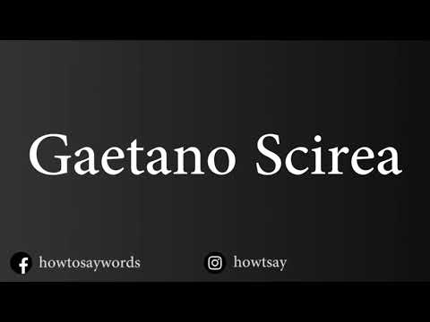 How To Pronounce Gaetano Scirea