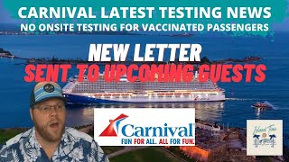 CRUISE NEWS: CARNIVAL SHARES LATEST TESTING NEWS | ABBOTT EXPIRED TEST? | GLORY SET TO SAIL