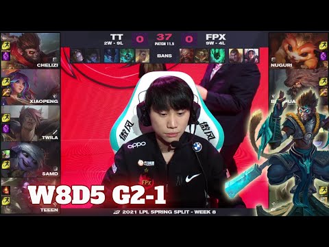 FPX vs TT - Game 1 | Week 8 Day 5 LPL Spring 2021 | FunPlus Phoenix vs TT G1