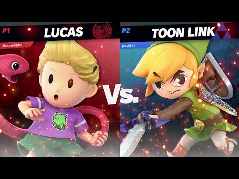 Smash-Net 68+1: Arrowskee (Lucas) Vs Paypr (ToonLink) - WinnersQuarterFinals Ultimate