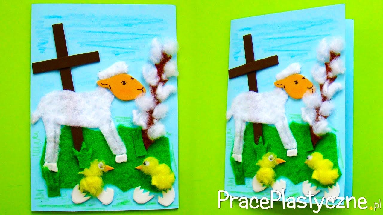 Jak zrobić kartkę wielkanocną z barankiem?
