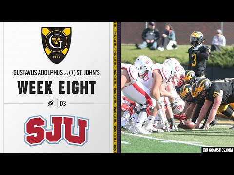 Gustavus Adolphus vs. #7 Saint John's Highlights | D3 College Football 2023