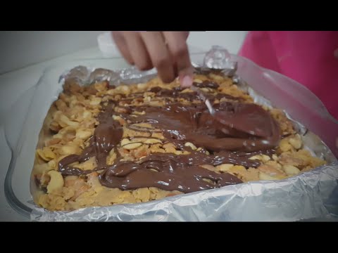 Easy Nut Bars | quick chocolate nutty cluster snack