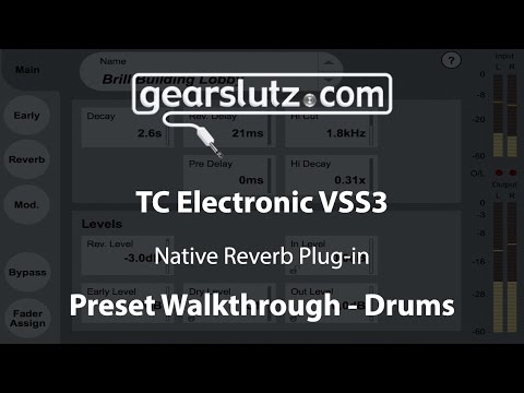 TC Electronic VSS3 Native Reverb - Preset Walkthrough: Drums