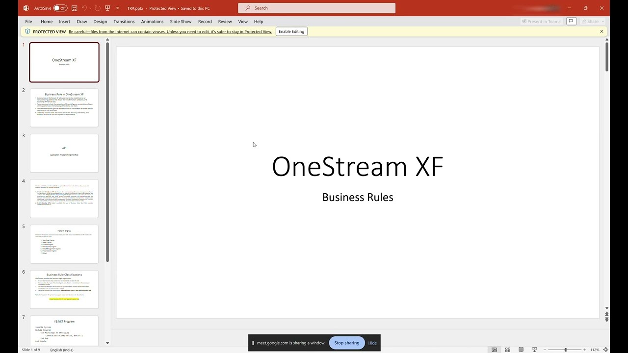 1.  Business Rules - Demo Session1
