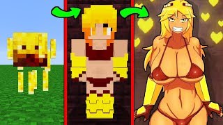 КАК МЕНЯЛАСЬ ДЕВУШКА ИФРИТ И ЕЁ ЖИЗНЕННЫЙ ЦИКЛ В МАЙНКРАФТ ЭВОЛЮЦИЯ MINECRAFT ТРОЛЛИНГ МУЛЬТИК МАЙН