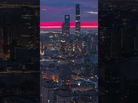 Shanghai City Sunset