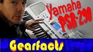 Video thumbnail for Yamaha PSR-290 Keyboard review with direct recordings by Gearfacts