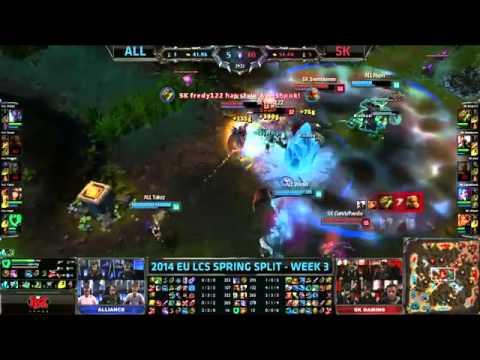 ALL Shook Lee Sin VS SK Svenskeren Pantheon Highlights   EU LCS 2014 Spring W3D2 MUST SEE