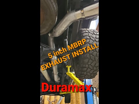 5 INCH MBRP EXHAUST INSTALL LLY DURAMAX