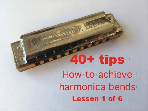 Harmonica bending lesson 1 of 6. Cheap harps, Blu-tack & Snot.