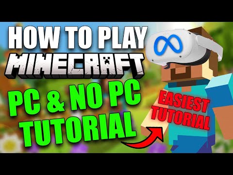 How to play MINECRAFT on OCULUS QUEST 2 | PC & NO PC TUTORIAL | VR Meta Quest
