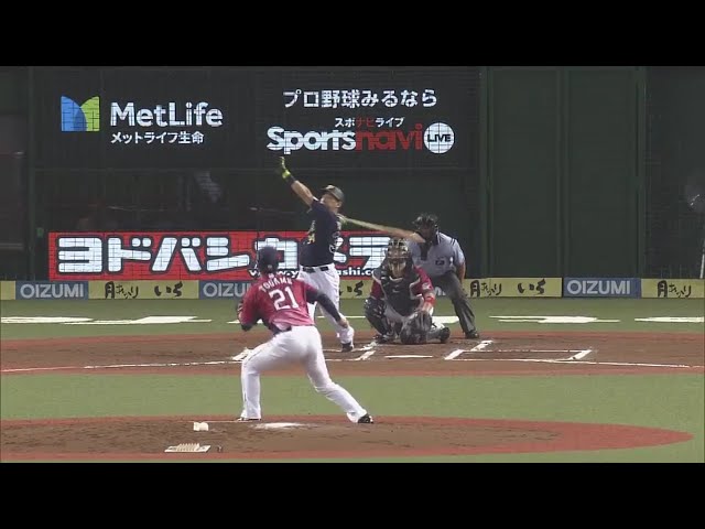 【6回表】バファローズ・吉田正が豪快すぎるスイングで2号ソロ!! 2017/7/25 L-Bs