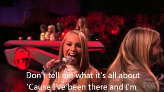 Janelle Arthur-I&#39;ll Never Fall in Love Again-American Idol 12[Lyrics]