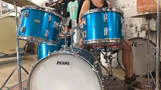Video thumbnail for 1970s Pearl Fiberglass Drum Kit by Hawthorne Drum Shop