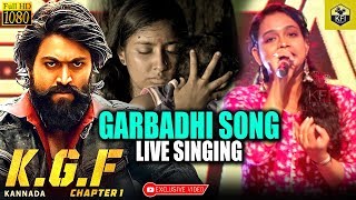 Garbadhi Song Live Singing By Ananya Bhat | KGF Songs | Chittara Star Awards 2019 | #KGF #Garbadhi
