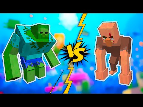 Surin Play - Mutant Villager VS Mutant Zombie || [Minecraft Mob Battle]
