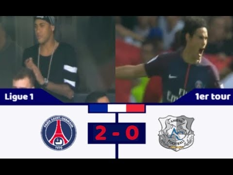 Edinson Cavani Goal - Paris Saint Germain vs Amiens 2-0 Cavani Gol 05/08/2017