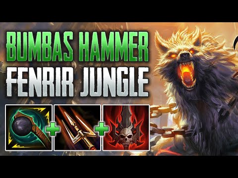 BUMBA'S HAMMER FENRIR IS NOT OK! Fenrir Jungle Gameplay (SMITE Conquest)