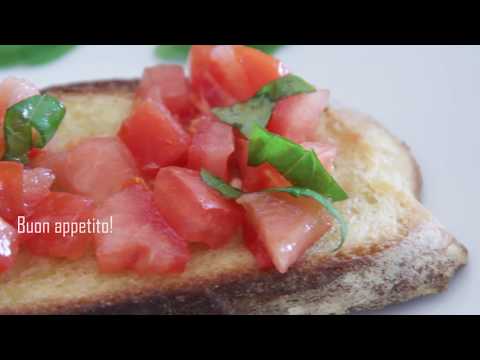 Bruschetta con dadolata di pomodori e ricotta 😋
