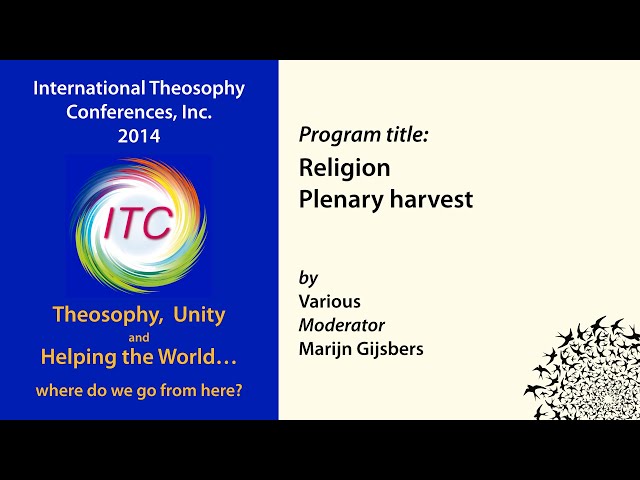  ITC2014-12: Religion - Plenary harvest 