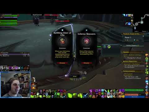 Tackling Layer 5 of Twisting Corridors. Destro Lock Solo. WoW Shadowlands Torghast