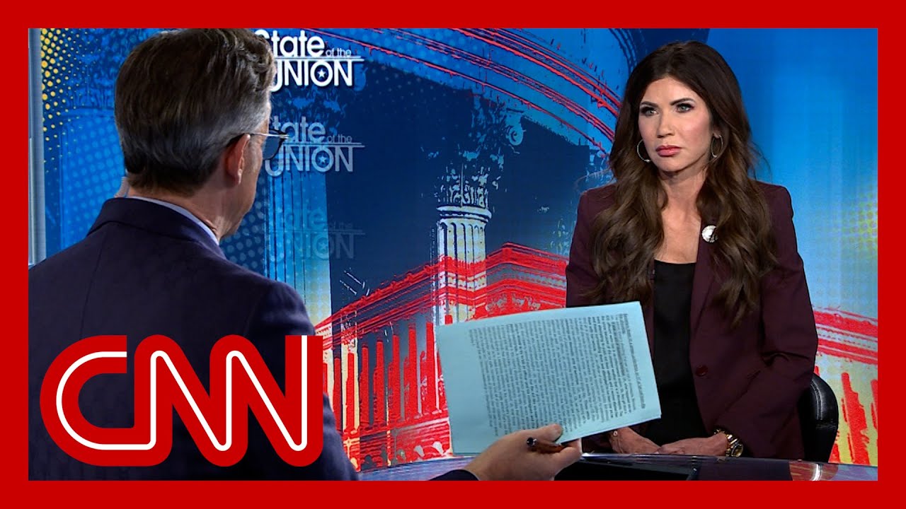 Tapper presses Noem on ‘domestic terrorism’ labeling after ICE shooting
