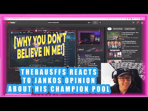 TheBausFFS Reacts To Jankos Opinion About His Champion Pool