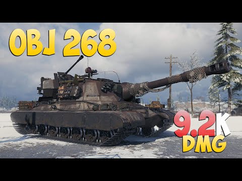 Obj 268 - 6 Kills 9.2K DMG - For heating! - World Of Tanks