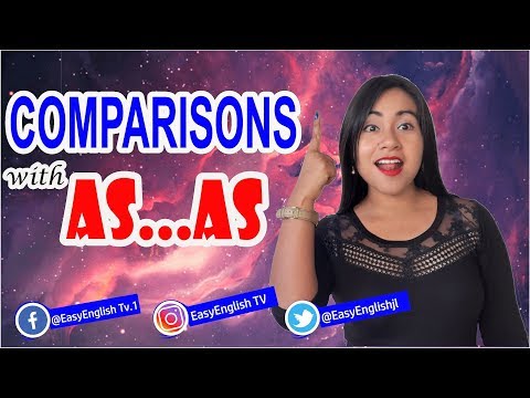 COMPARISONS WITH AS...AS - Comparar en INGLÉS usando AS...AS