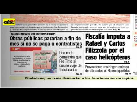 Titulares del viernes 24 de mayo de 2013