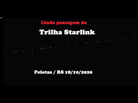Trilha Starlink agora a pouco "FANTÁSTICO"  18/10/2020