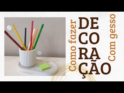 Como fazer vasinhos decorativo de gesso - kit completo