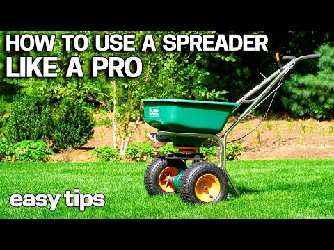 How to use a lawn spreader like a pro