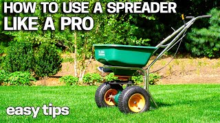 How to use a lawn spreader like a pro
