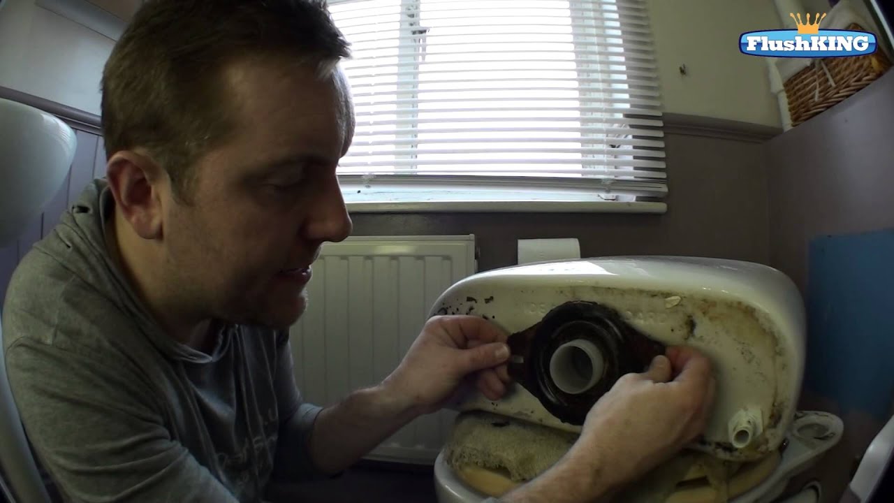 Watch video How to Update your Old Lever Flush Toilet to a Push Button Flush. Now How to Update your Old Lever Flush Toilet to a Push Button Flush.