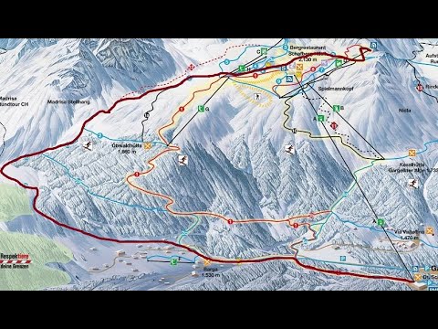 Gargellen Piste 9 Blue 2-2a-2b Einkehrschwung-Schnapfenwald-Forstweg-Birkenegg (ski video)