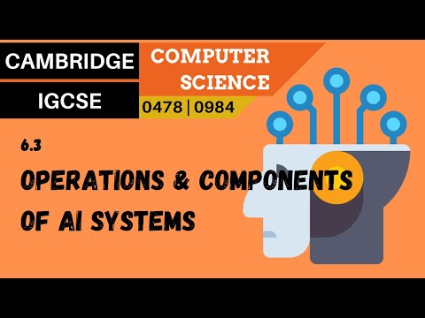 72. CAMBRIDGE IGCSE (0478-0984) 6.3 Basic operations and components of AI systems