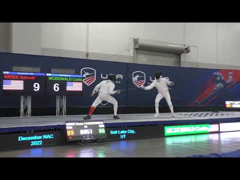 Salt Lake City NAC 2022 SME - L4 - Samuel Imrek v Curtis McDowald