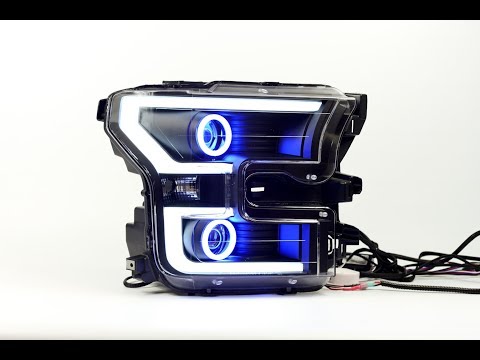 Ford F150 - Eagle Eyes / Anzo Headlights - RGBW Halos +Demon Eyes