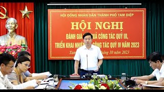 Thường trực HĐND thành phố tổ chức Hội nghị đánh giá kết quả công tác quý III, triển khai nhiệm vụ công tác quý IV/2023