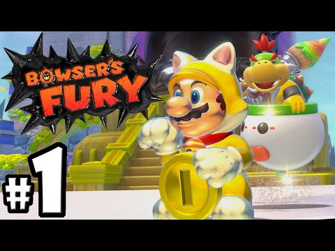 Bowser's Fury: 2 Player Co-Op! - Gameplay Walkthrough PART 1 (Super Mario 3D World Nintendo Switch)