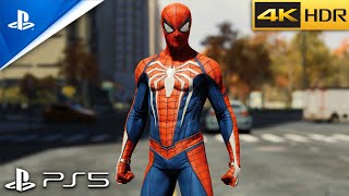 Marvel's Spider-Man (PS5) Free Roam Gameplay | 4K 60FPS + Ray Tracing