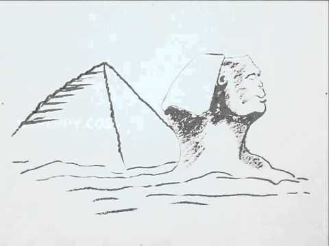 How to Draw Sphinx Pyramid