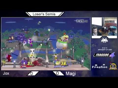 Fragsoc 4 - Magi (Bowser Jr.) Vs. SDB | Jox (Sonic) - Sm4sh Loser's Semis