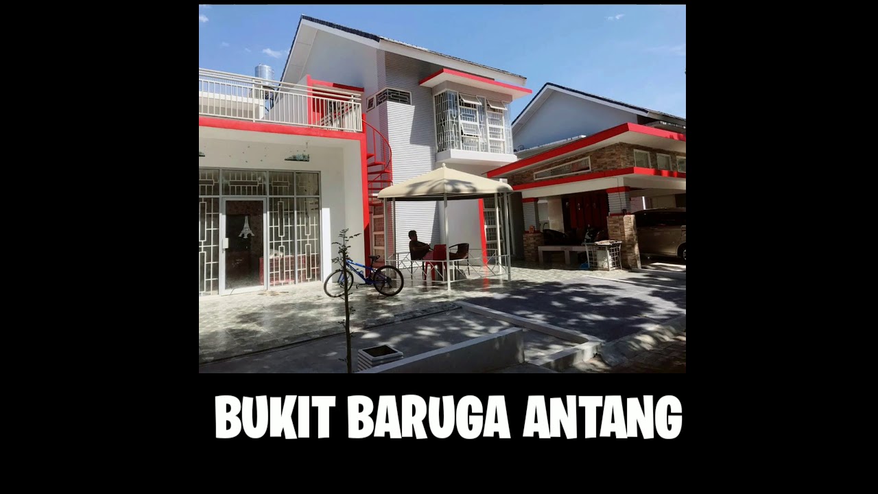 House at Bukit Baruga Antang 18X20, 2.5 Floors. First Floor: 1 Master Bedroom, 1 Bathroom. 1 Maid's Room + 1 WC. Second Floor: 3 Bedrooms, 2 WCs, Large Kitchen, Large Laundry Room, 1 Koi Fish Pond, Living Room, Dry Kitchen with Dining Table, Sink, Bar Counter, Built-in Hob, Partition.
