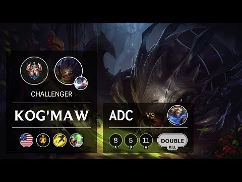 Kog'Maw ADC vs Ezreal - NA Challenger Patch 9.13