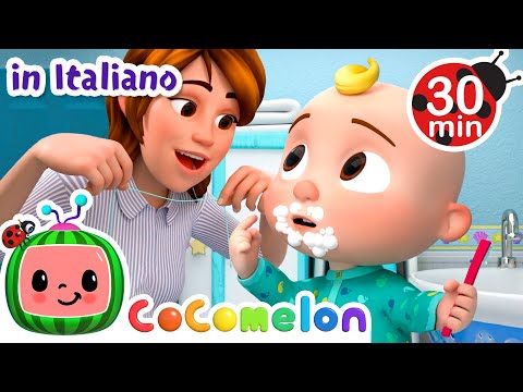I denti van puliti | CoComelon Italiano - Canzoni per Bambini