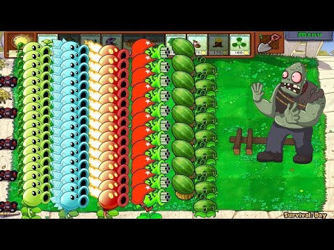 Team Pea Vs Team Pult Vs Gargantuar - Plants vs Zombies Hack